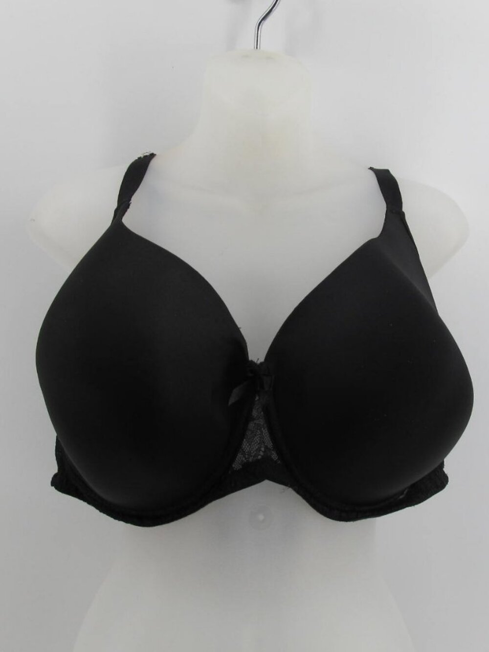 Avenue Body WomenS Bra 46DD Black Lace Underwire Padded nude underlay